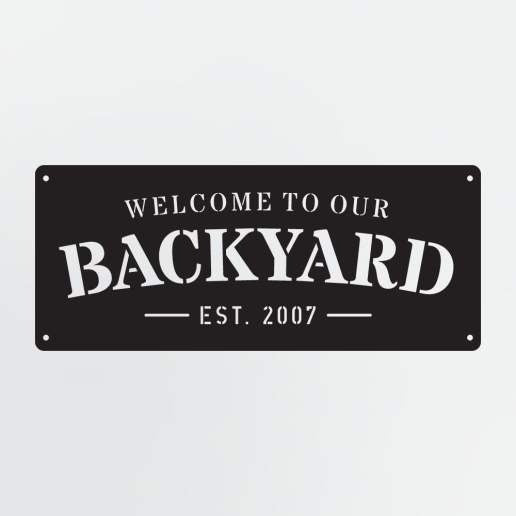 Personalized Metal Sign With 3 Lines Of Text, Custom Text Rectangle Sign